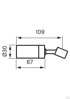 Wall holder for a shower head XSUP020, chrome-plated brass