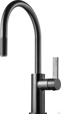 Kitchen faucet with pull-out spout ARM375 Brass Black Chrome Brushed