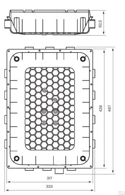 Mounting box for the T BOX 2.0 368 ABS shower faucet