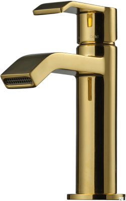VIC071 basin tap, brass, honey gold