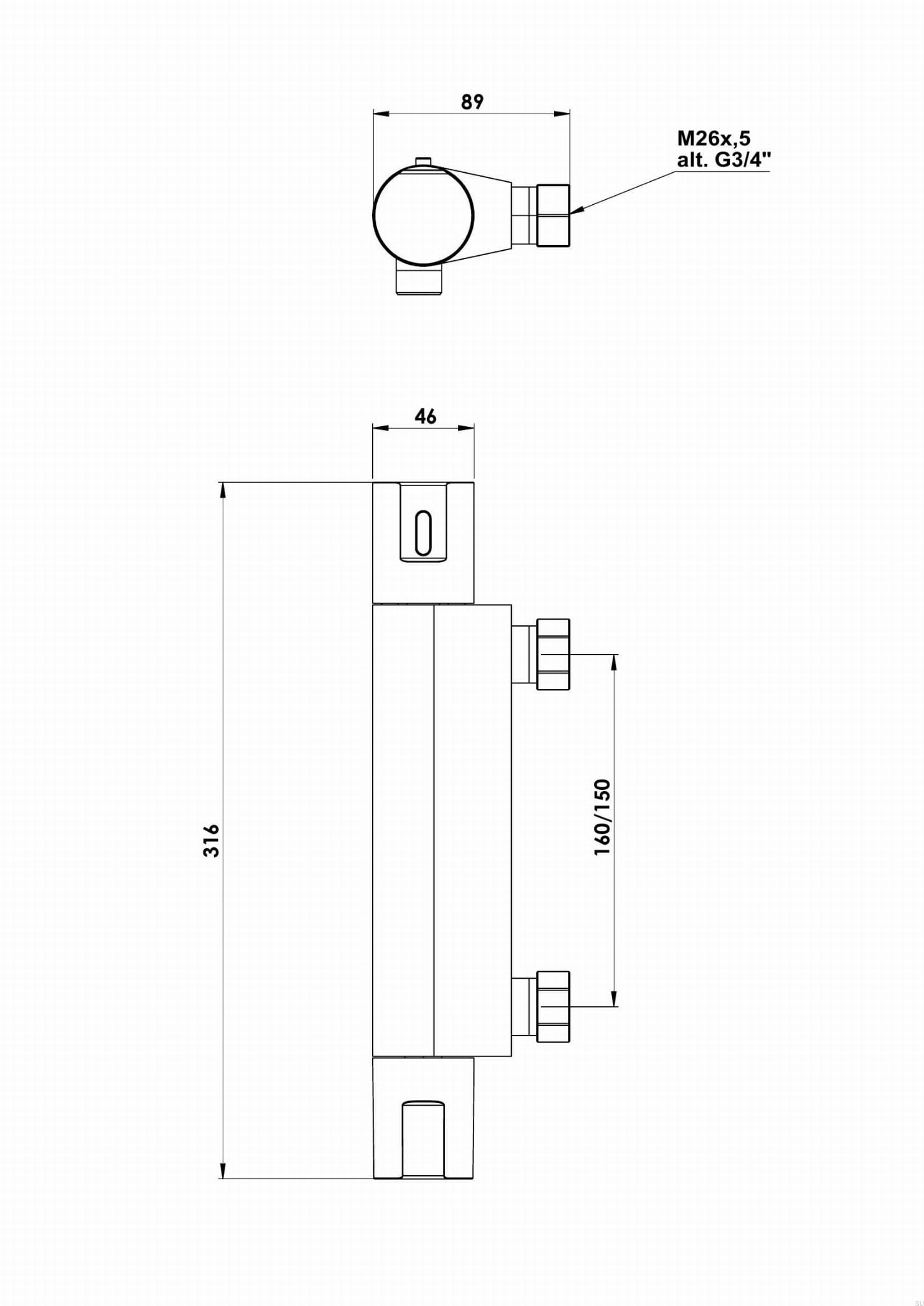 9424771--Bateria-prysznicowa-ARM168-150-Miedziana-Nielakierowana-Tapwell-Skandynawskie-Uchwyty_2