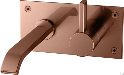 ARM006 washbasin faucet, brushed copper, unpainted