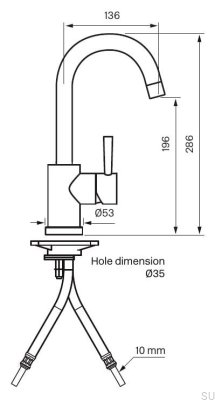 Kitchen faucet EVO078 Honey Gold Brass