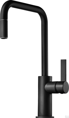 Kitchen faucet with pull-out spout ARM577, Matte Black Brass