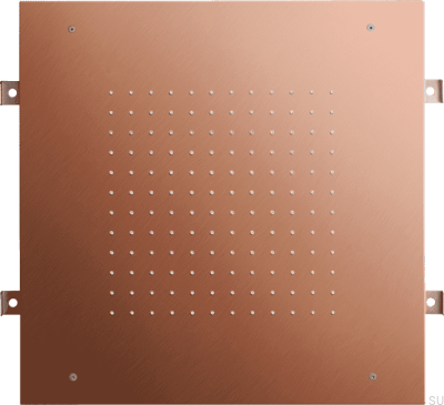 Shower head, square rain shower 500 ZSOF095, Brushed Copper, Unpainted