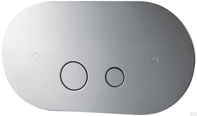 RON112 flush button, chrome-plated brass