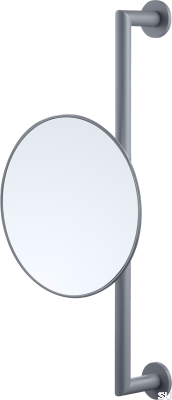 TA816 Brass Bathroom Mirror Ascot Gray