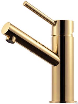 BI071 washbasin tap, polished brass, unpainted