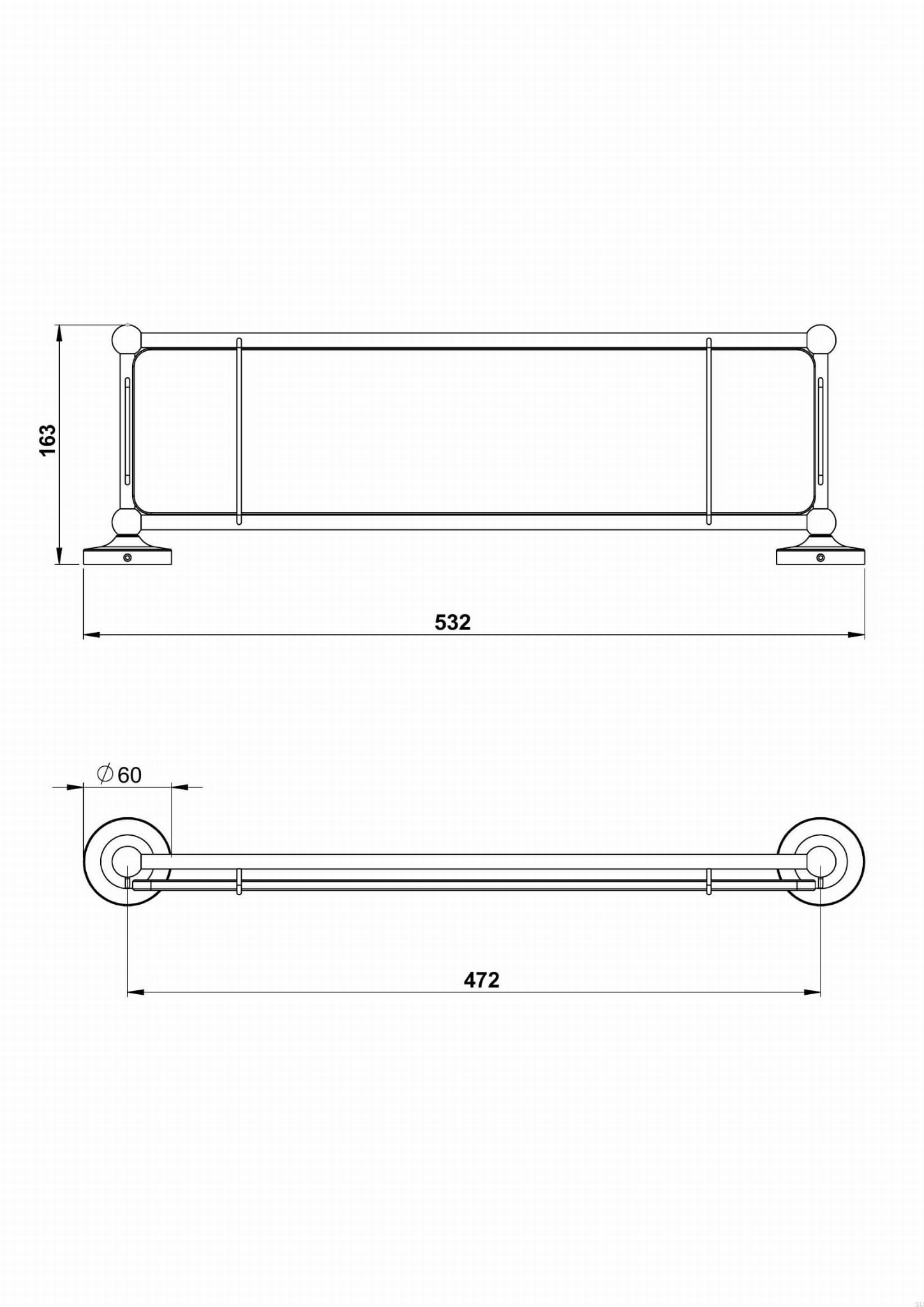 9422269--Półka łazienkowa TA136 Classic Mosiężna Chromowana -Tapwell-Skandynawskie-Uchwyty_2