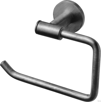 Toilet paper holder TA235 Brushed Black Chrome Brass