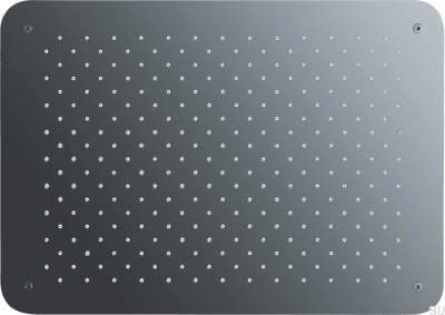 Shower head, rectangular rain shower 450 x 320 ZSOF093 Black chrome