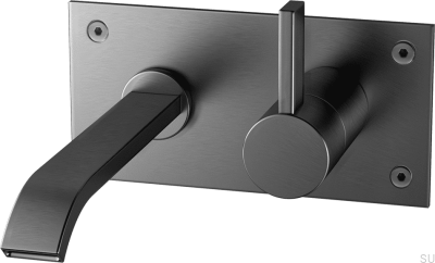 Washbasin faucet ARM006 Brass Black Brushed Chrome 