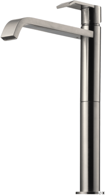 High washbasin tap VIC081 Brushed Nickel Brass