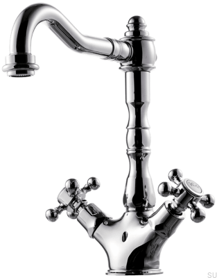 FBLV075 washbasin tap, chrome-plated brass