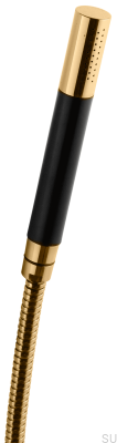 Shower head with hose DSO14090, polished brass, unpainted