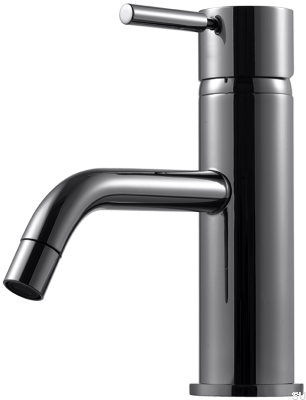 EVM071 washbasin tap, brass, black chrome