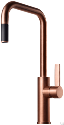 Kitchen faucet with pull-out spout ARM985 Brushed Copper Unpainted
