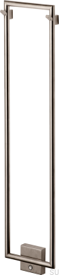 Bathroom radiator TW800-200 Brushed Nickel Steel