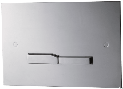 RET112 flush button, chrome-plated brass