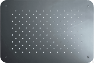 Rectangular rain shower head 370 x 250 ZSOF092 Brass Black Chrome