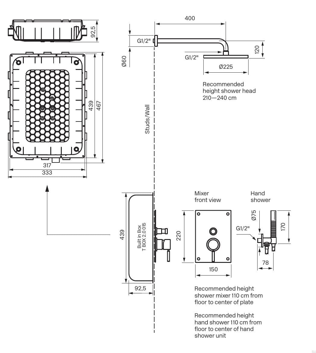 9421881--Zestaw prysznicowy BOX7200 ED2 Mosiężny Miodowe Złoto-Tapwell-Skandynawskie-Uchwyty_2