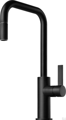Kitchen faucet with pull-out spout ARM985 Matte Black Brass