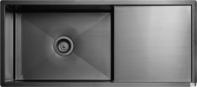 Diskho 8140 Steel Black Chrome PVD kitchen sink
