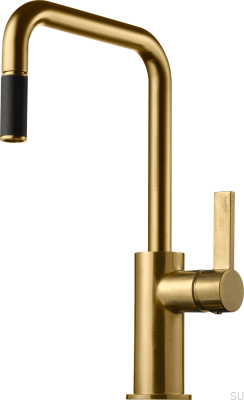 Kitchen faucet with pull-out spout ARM577 Brass Honey Gold Brushed
