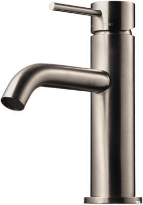 EVM072 washbasin faucet, brushed nickel-plated brass