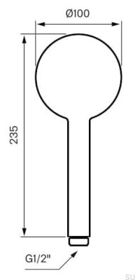 Brio ZDOC400 Chrome Shower Head