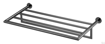 TA814 Brass Black Chrome Brushed Towel Rack