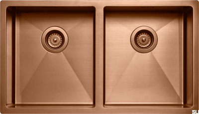 Kitchen sink 4040 Steel Copper PVD