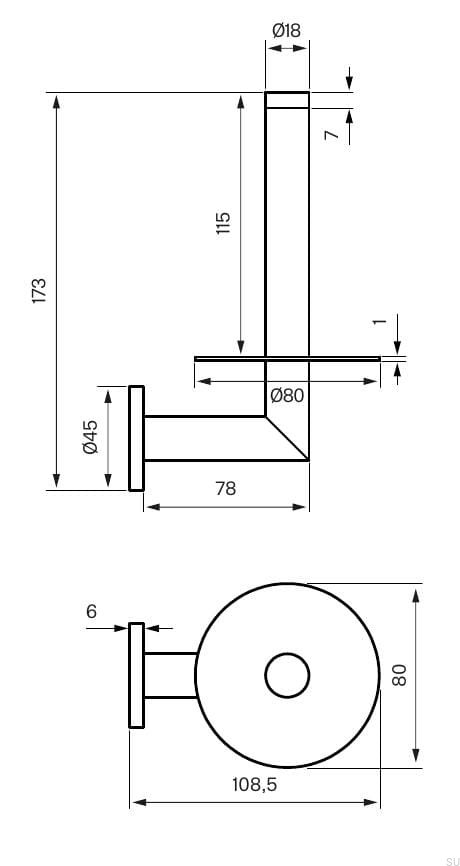 9420086--Uchwyt na papier toaletowy TA234 Miedziany Nielakierowany-Tapwell-Skandynawskie-Uchwyty_2