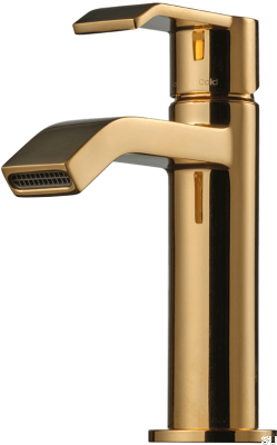 VIC071 washbasin faucet, polished brass, unpainted