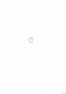 Extension for the XPRO800 washbasin faucet, chrome-plated brass