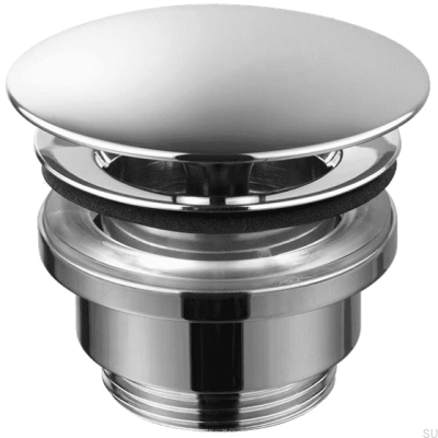  Universal washbasin plug 68400, chrome-plated brass