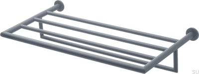 TA814 Brass Gray Ascot Towel Rack