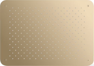 Shower head, rectangular rain shower 450 x 320 ZSOF093, polished brass, unpainted