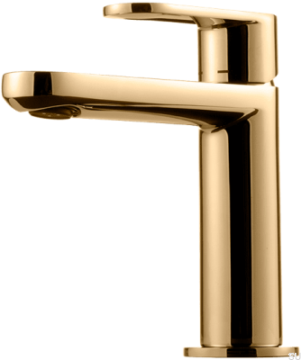 CA071 washbasin faucet, polished brass, unpainted