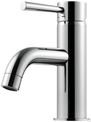 EVO071 washbasin tap, chrome-plated brass