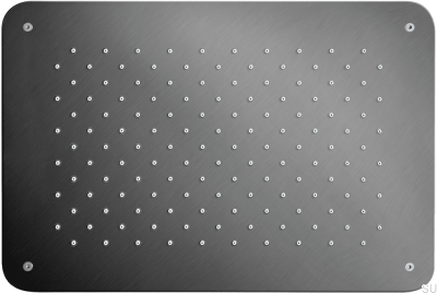 Rectangular rain shower head 370 x 250 ZSOF092 Brass Black Chrome Brushed