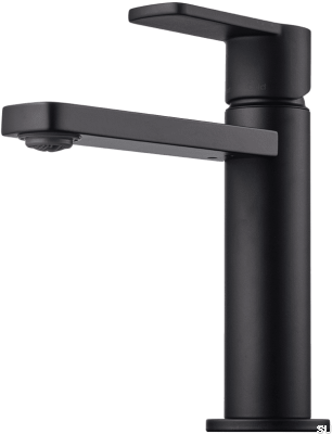 Lin071 Matte Black Brass washbasin faucet