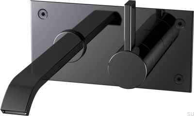 Washbasin faucet ARM006 Brass Black Chrome
