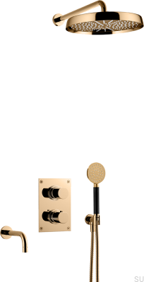 ARM7368 ED2 Shower Set Polished Brass Unpainted