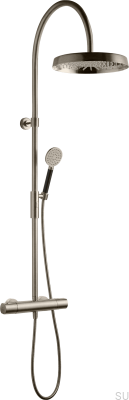 ARM7300-150 shower set, brushed nickel-plated brass 