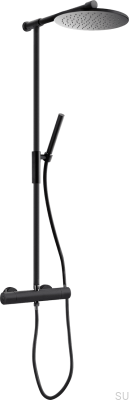 TVM300 Matte Black Brass Shower Set