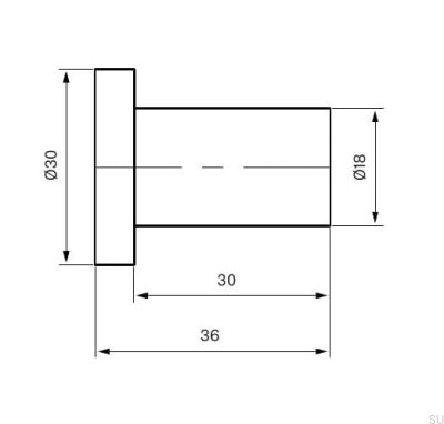Wall hanger TA243 Brass Black Chrome Brushed