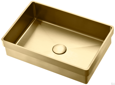 Recessed washbasin TA4328 Steel Brass PVD