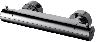 Thermostatic shower faucet EVM168-150 Brass Black Chrome