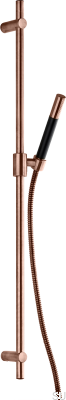 Dso shower bar with adjustable wall holder ZSAL300 Copper Brushed Unpainted